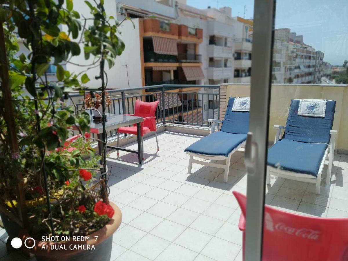 Habitacion Familiar En Un Atico Con Gran Terraza Y,Cocina ,En La Playa 부리아나 외부 사진